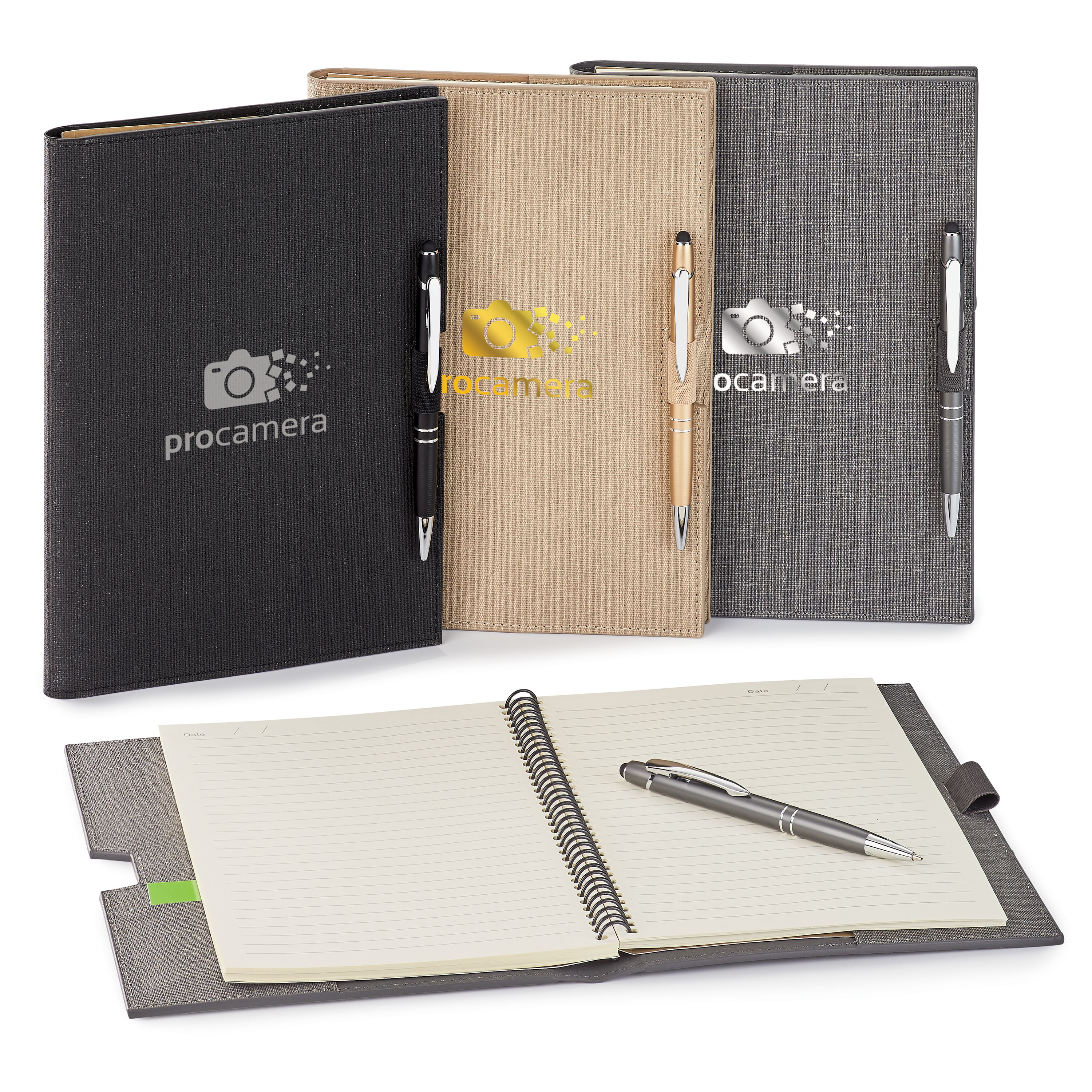 Refillable Hard Cover Journal Combo